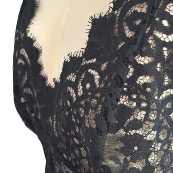 VICTORIA’S‎ SECRET Black Silky Lace Slip Dress Lingerie Sexy Size M Feminine - Picture 4 of 9